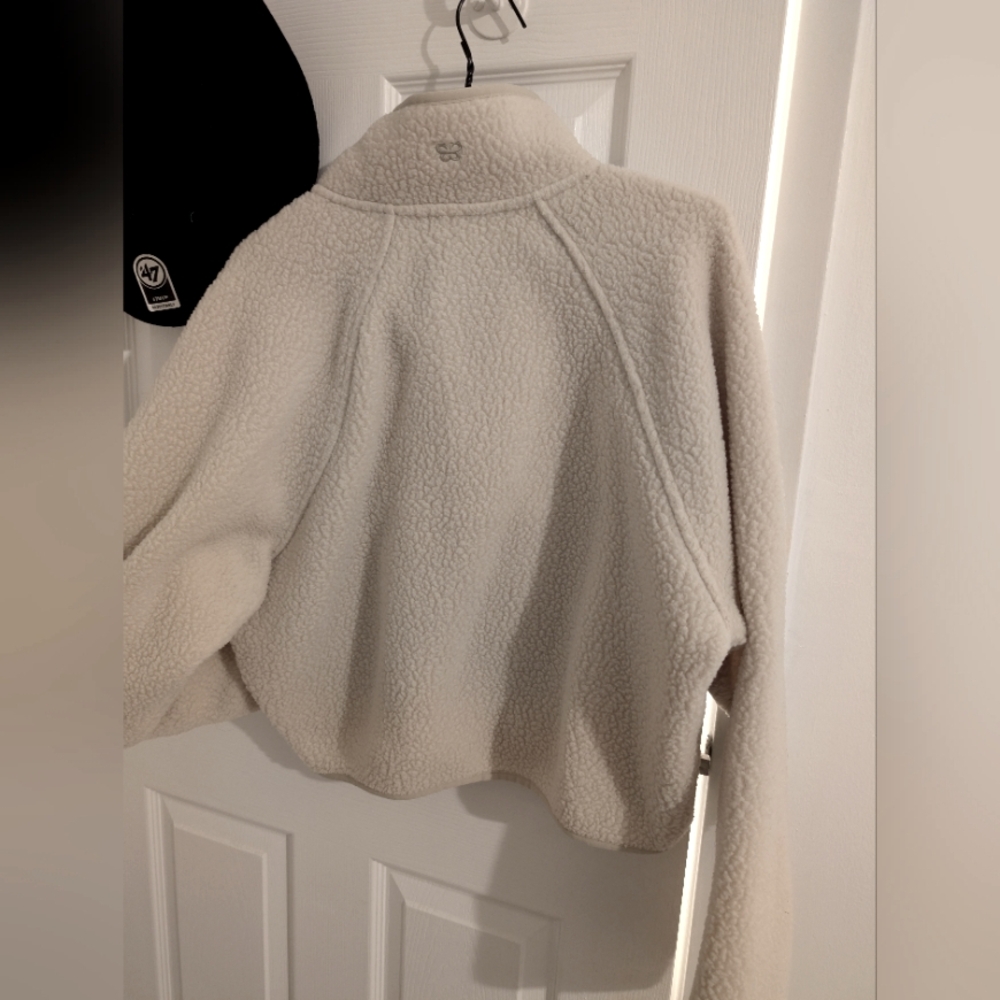 Sunday Best Cream Sherpa Pullover Sweater - Picture 3 of 3